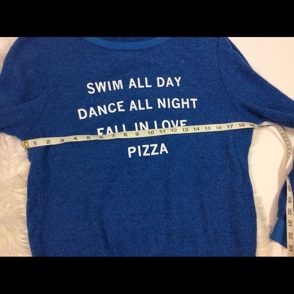 Wildfox blue pullover sweatshirt extra small - Picture 5 of 6